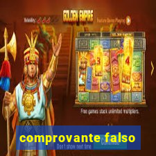 comprovante falso